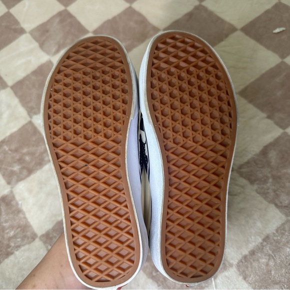 Vans Checkered Slip-On Shoes - Black and White - Picture 8 of 8